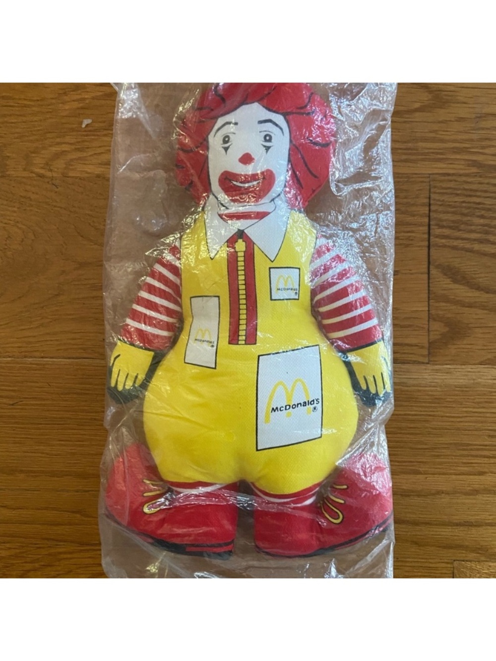 McDonald's Ronald McDonald Plush Toy - Yellow & Red Kids Toy 1984 New